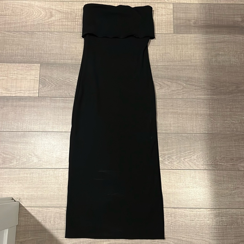 Zara black bodycon tube dress